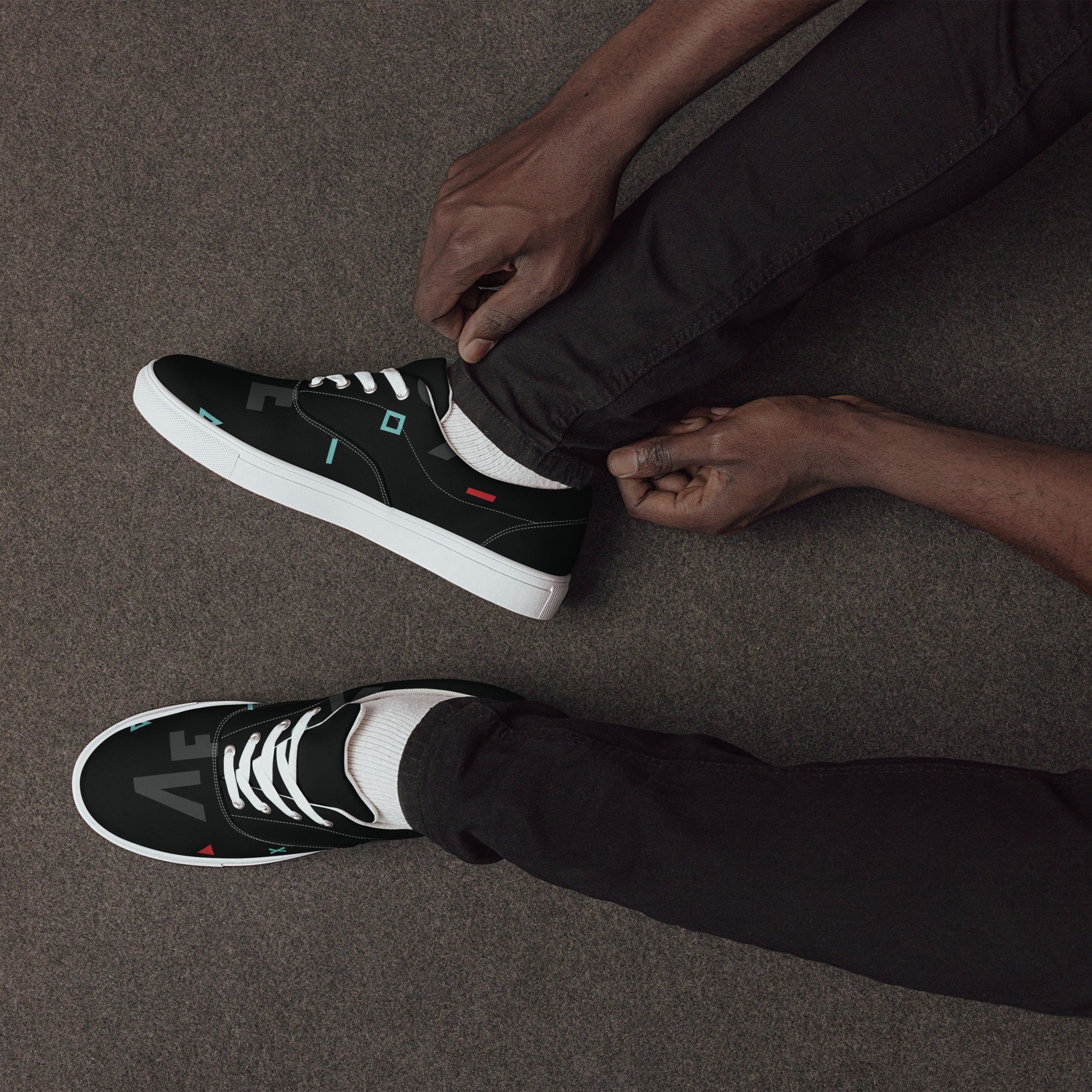 AFRICA IS THE FUTURE Men’s Lace-Up Canvas Shoes - SOULSKY 