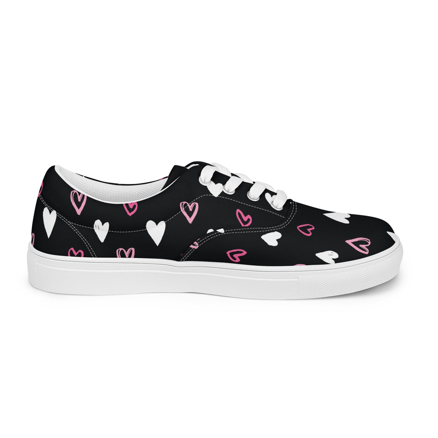 BE MY VALENTINE Men’s Lace-Up Canvas Shoes