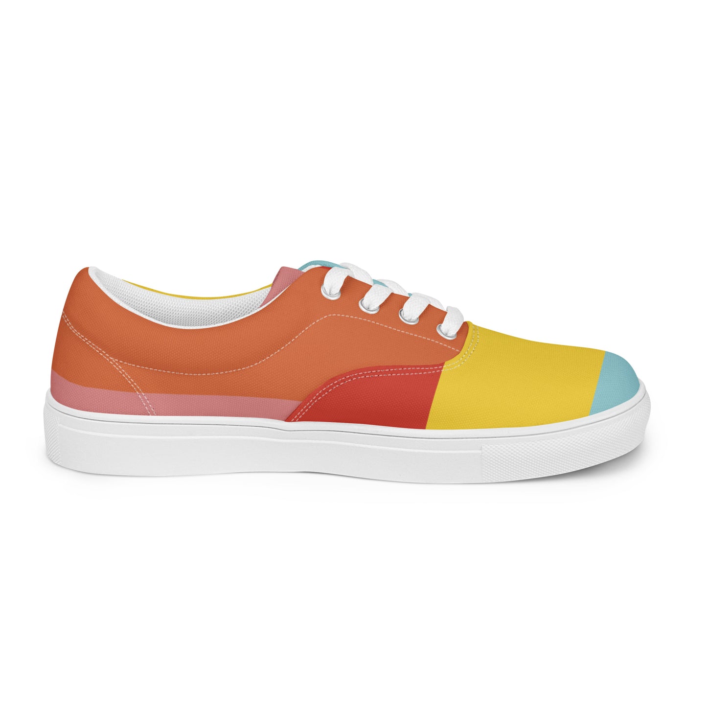 COLORFUL Men’s Lace-Up Canvas Shoes