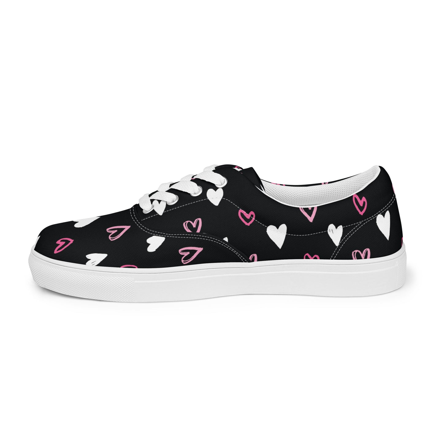 BE MY VALENTINE Men’s Lace-Up Canvas Shoes