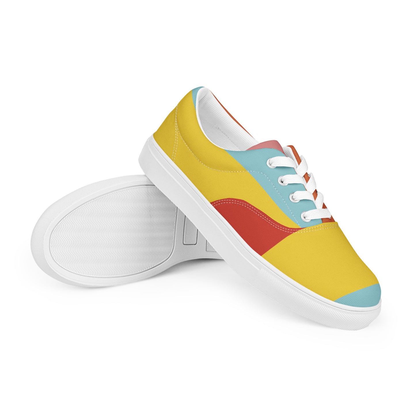 COLORFUL Men’s Lace-Up Canvas Shoes