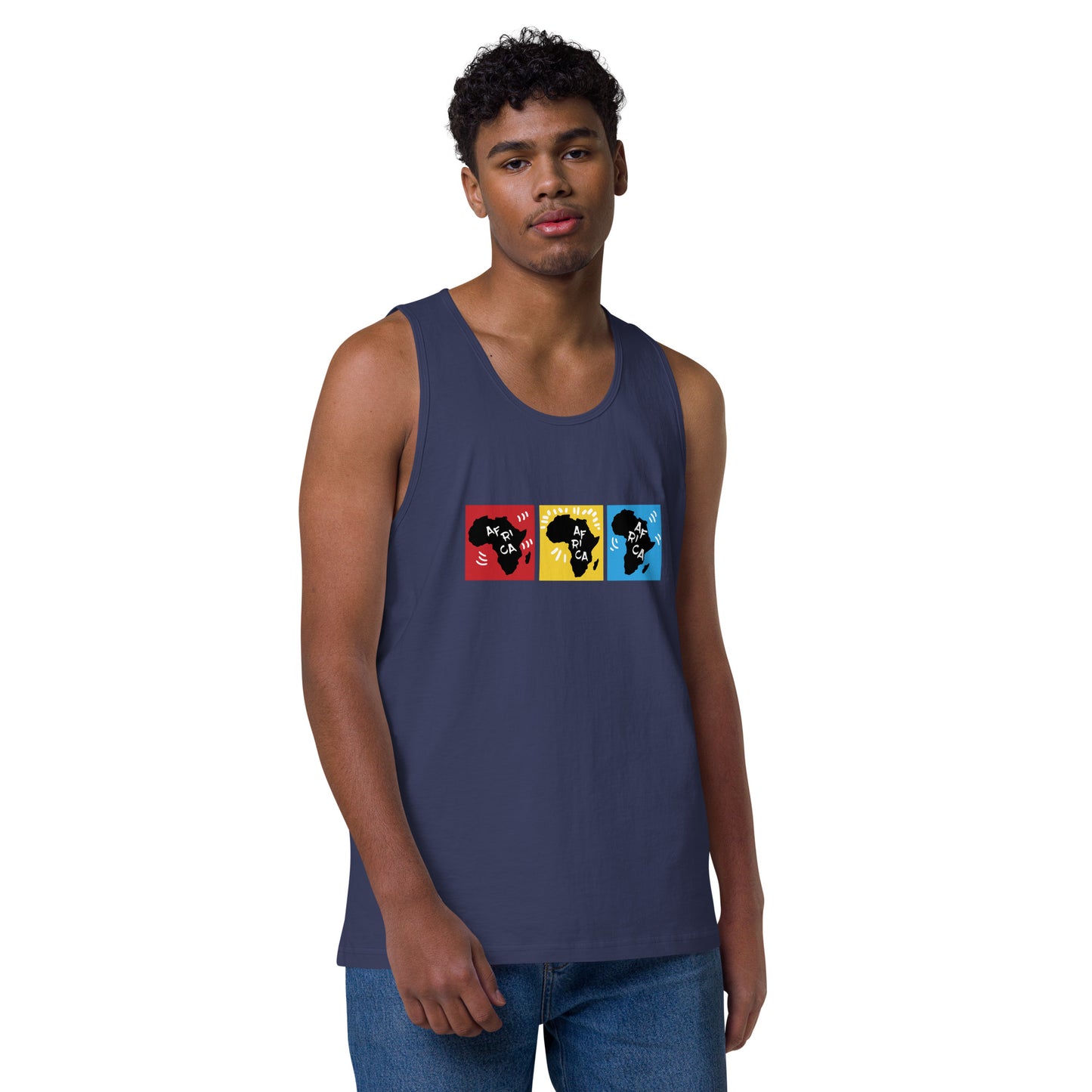 AFRICA PRIMARY Premium Tank Top (Black)