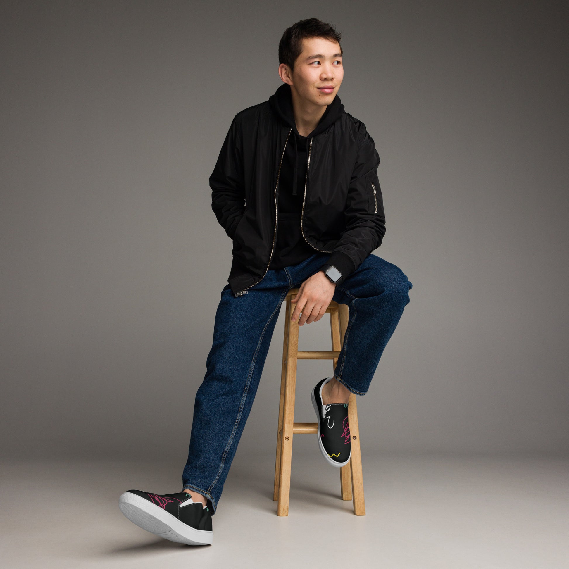 GIFTED Men’s Slip-On Canvas Shoes - SOULSKY 