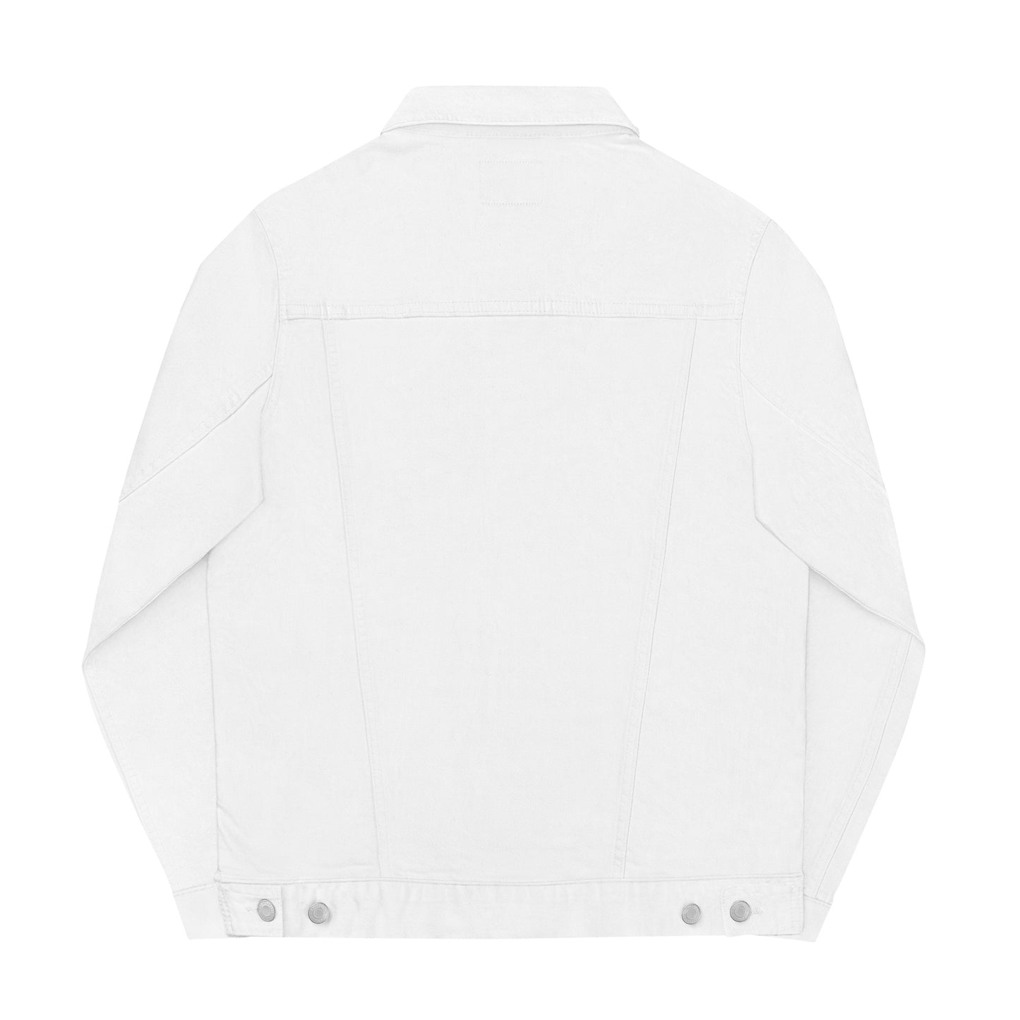 FLY LIKE AN EAGLE Unisex Denim Jacket (White)