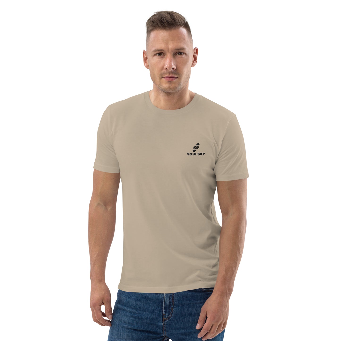 SOULSKY Logo Unisex Crewneck T-shirt - Desert Sand