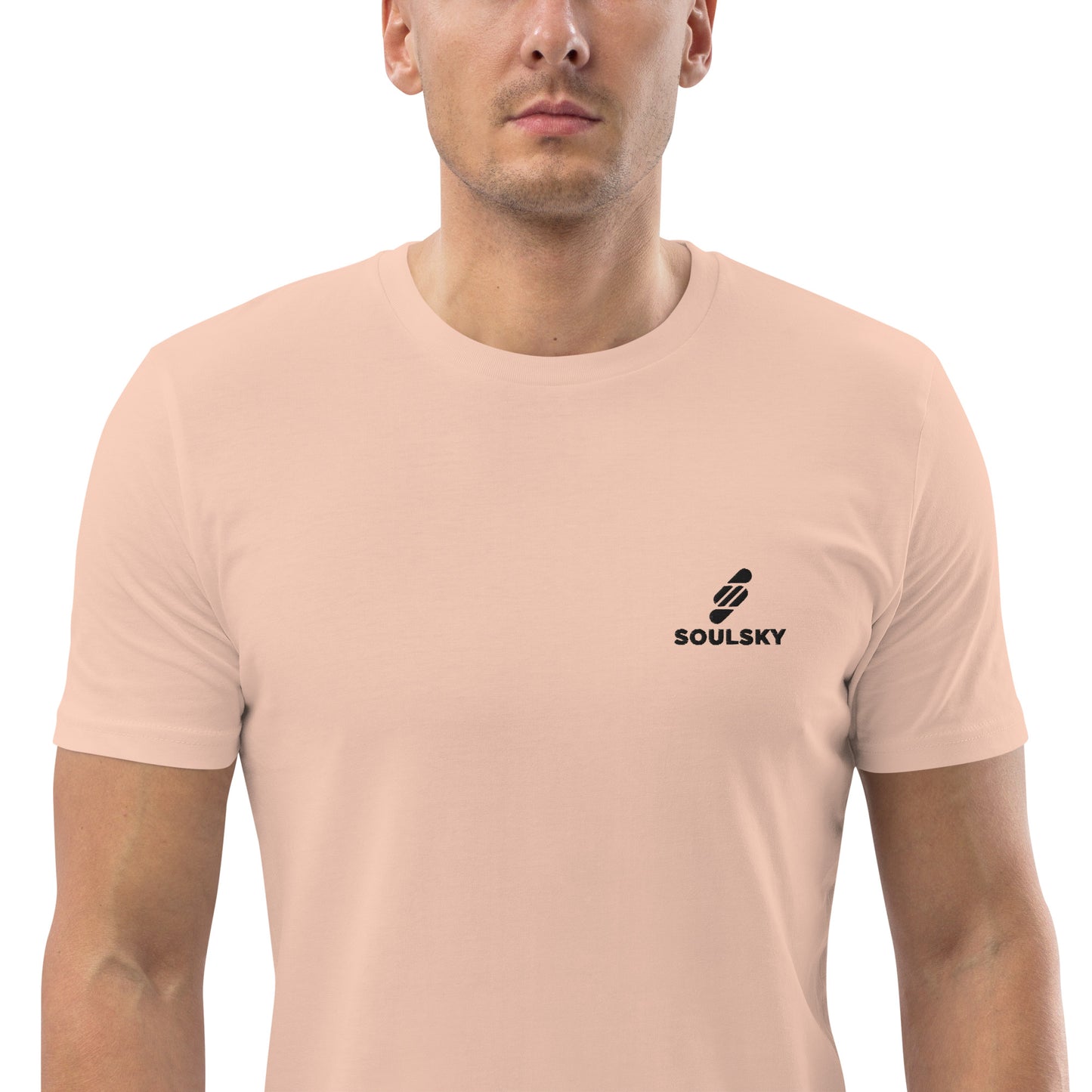SOULSKY Logo Unisex Crewneck T-shirt - Light Peach