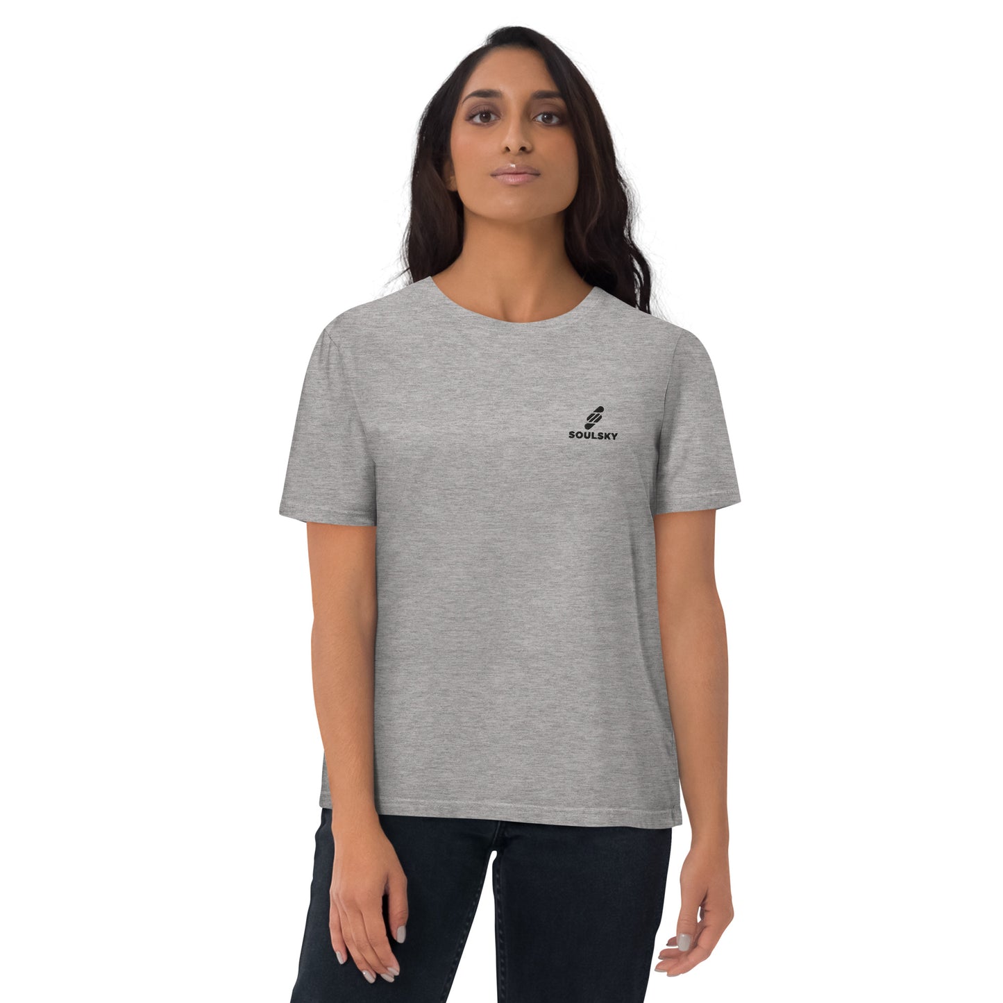 SOULSKY Logo Unisex Crewneck T-shirt - Light Heather Gray