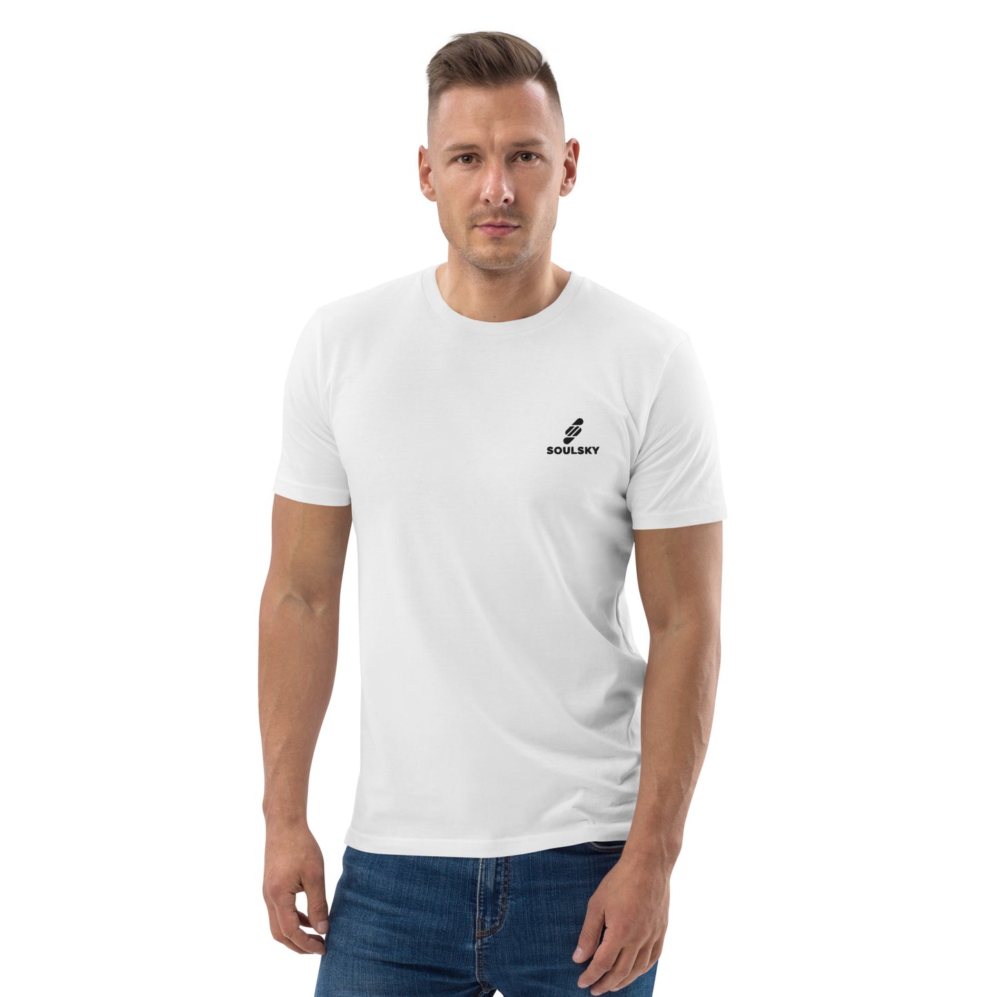 SOULSKY Logo Unisex Crewneck T-shirt -  White