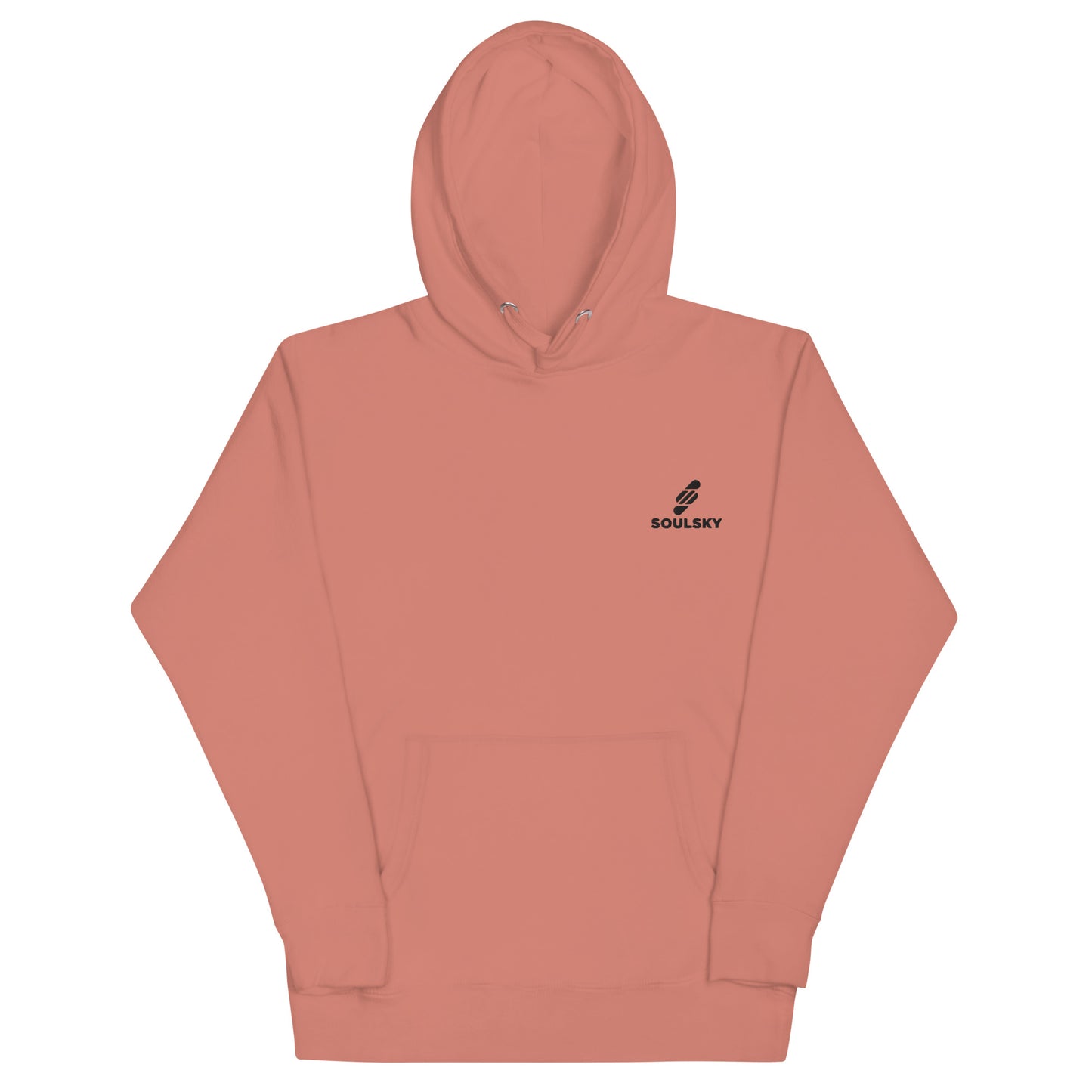 Embroidered Logo Popover Hoodie - Pink