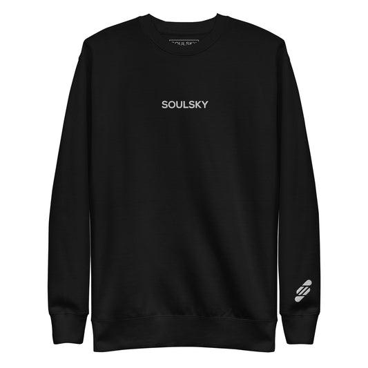 SOULSKY Classic Crew Sweatshirt - Black