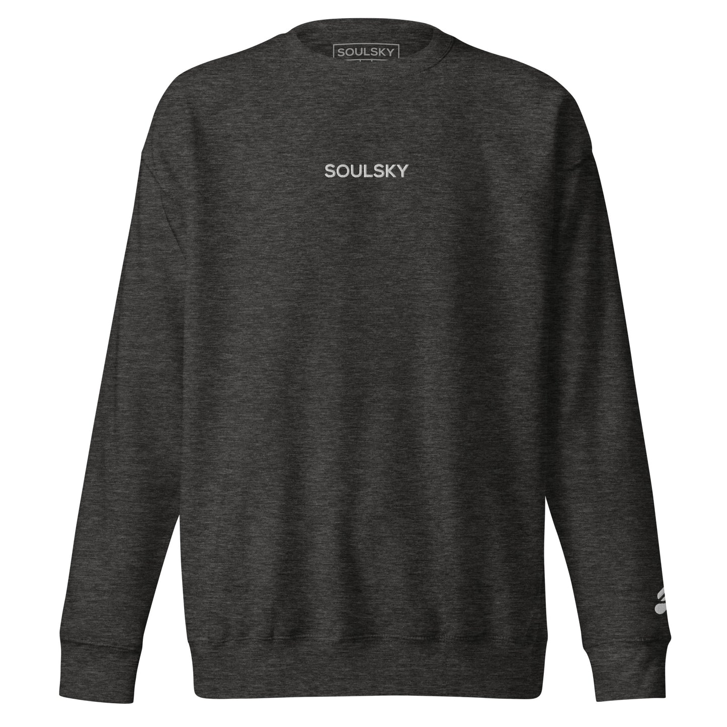 SOULSKY Classic Crew Sweatshirt - Charcoal Gray