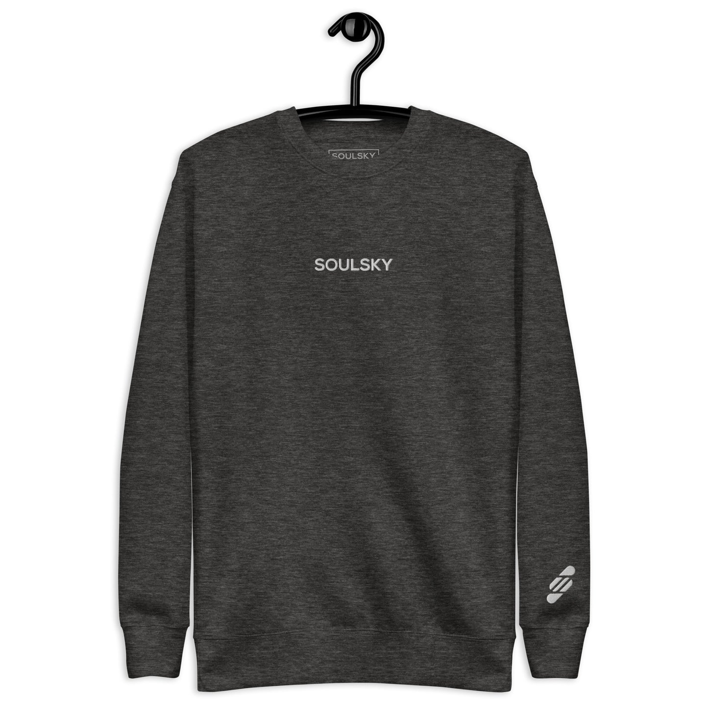 SOULSKY Classic Crew Sweatshirt - Charcoal Gray