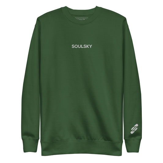SOULSKY Classic Crew Sweatshirt - Forest Green