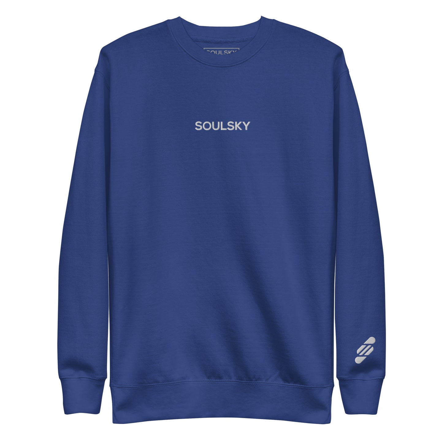 SOULSKY Classic Crew Sweatshirt - Royal Blue