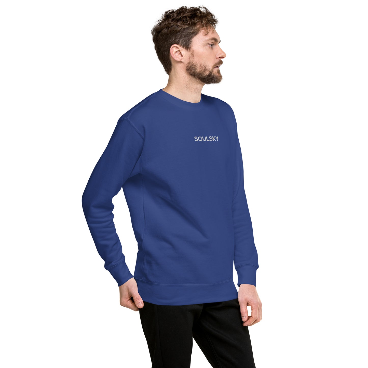 SOULSKY Classic Crew Sweatshirt - Royal Blue