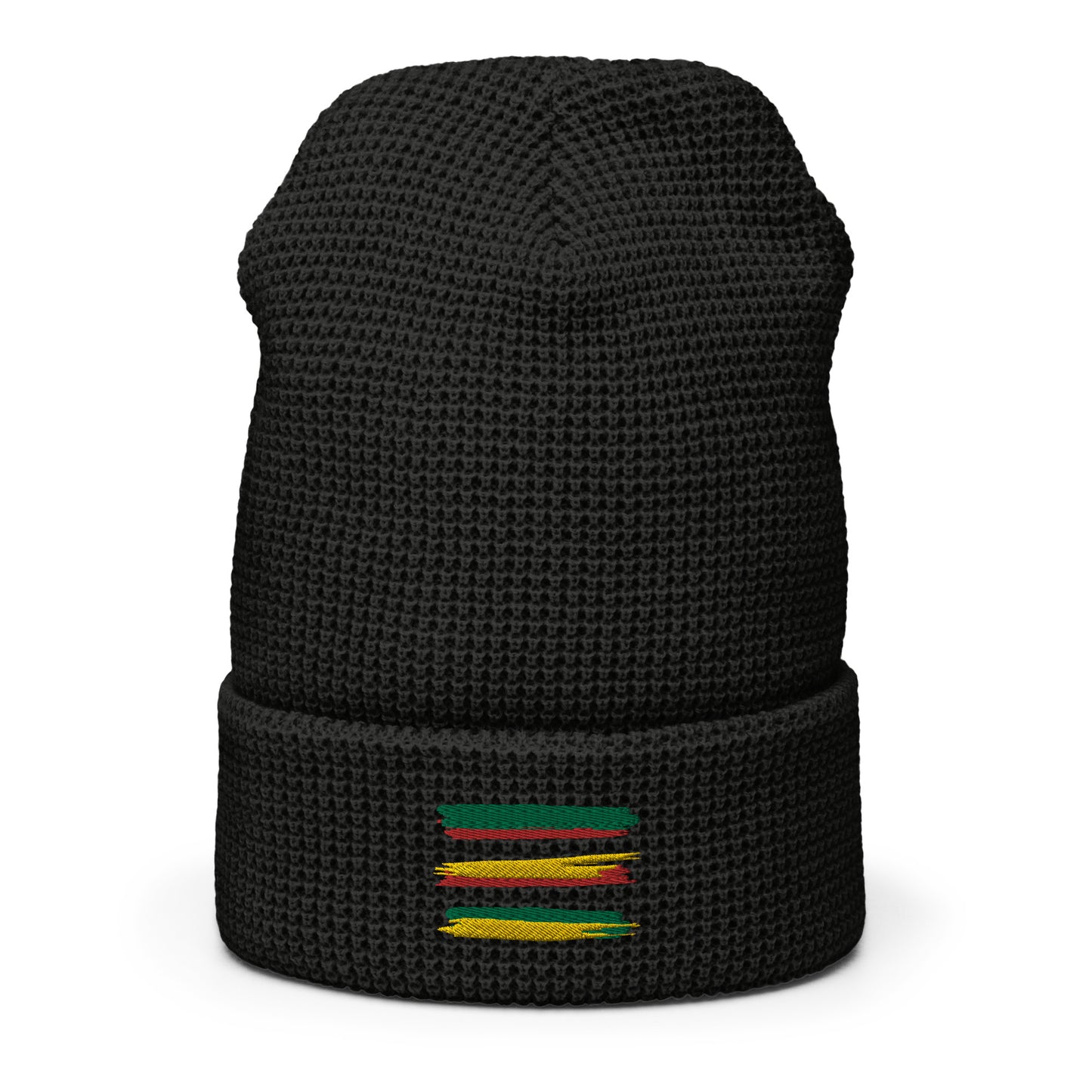 AFRICAN STRIPES Waffle Beanie