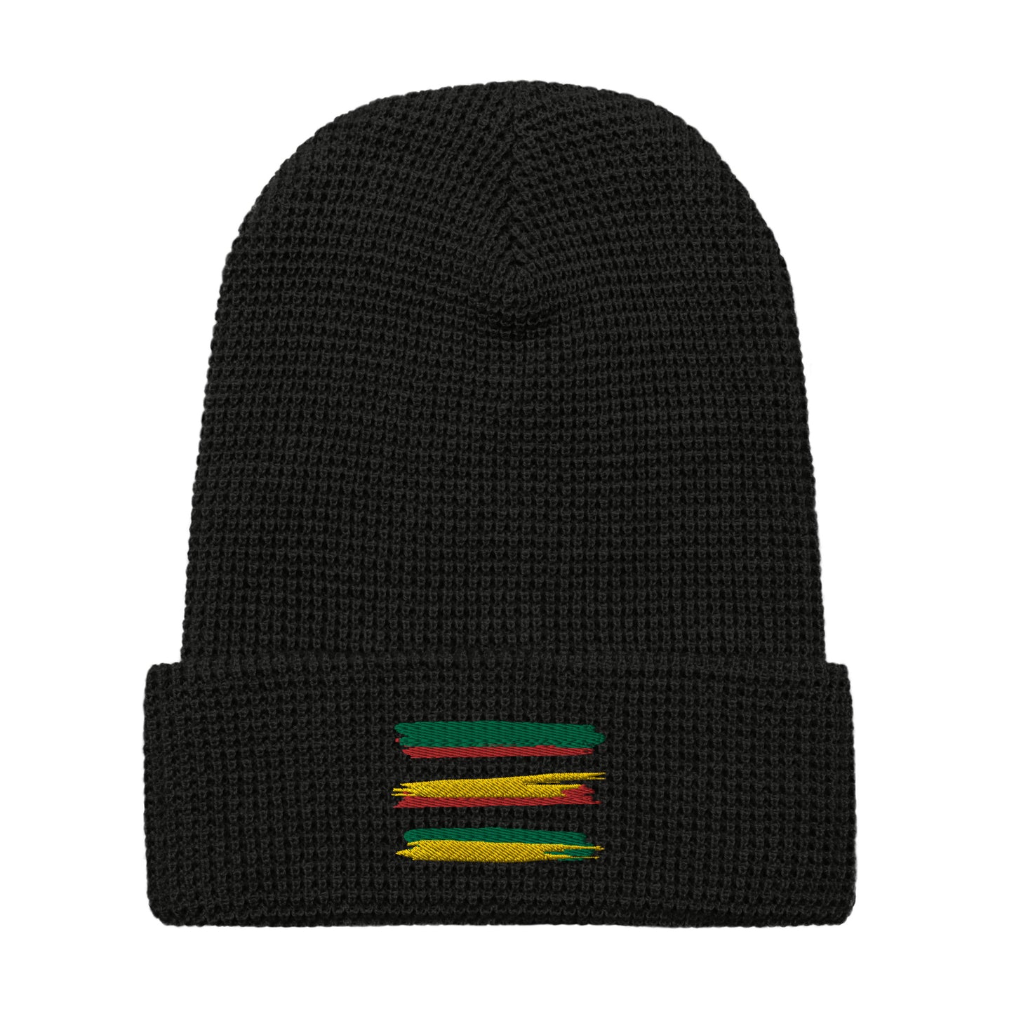 AFRICAN STRIPES Waffle Beanie