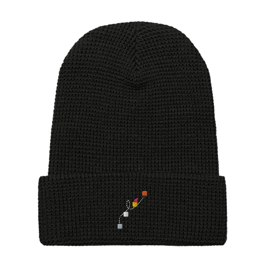NEVER GIVE UP Waffle Beanie