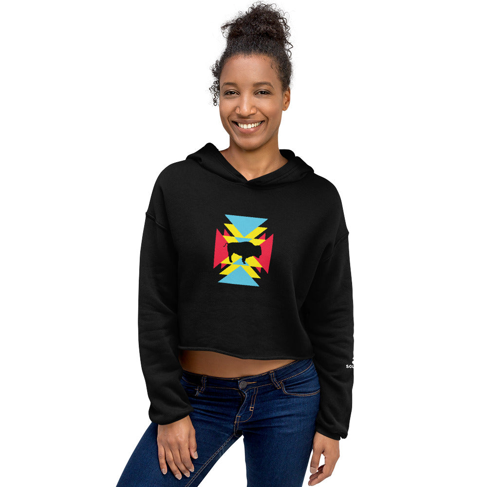 BE BRAVE Cropped Hoodie