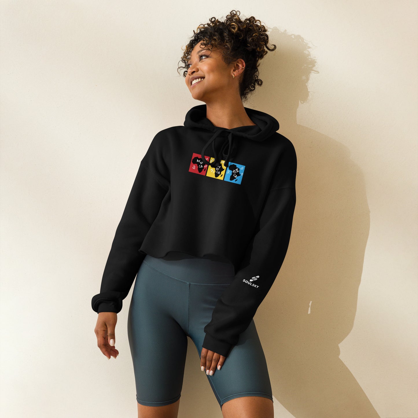 AFRICA PRIMARY Cropped Hoodie