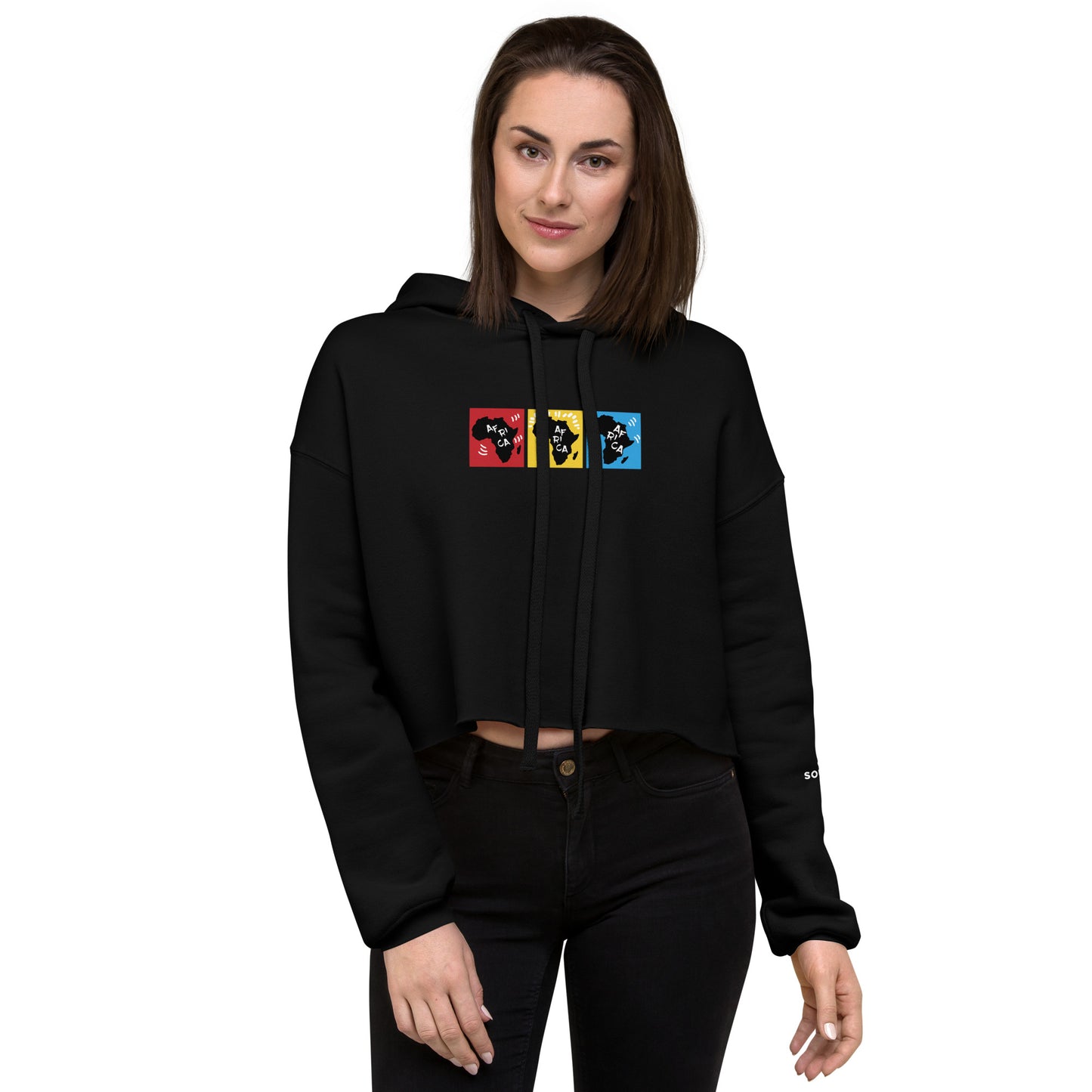 AFRICA PRIMARY Cropped Hoodie