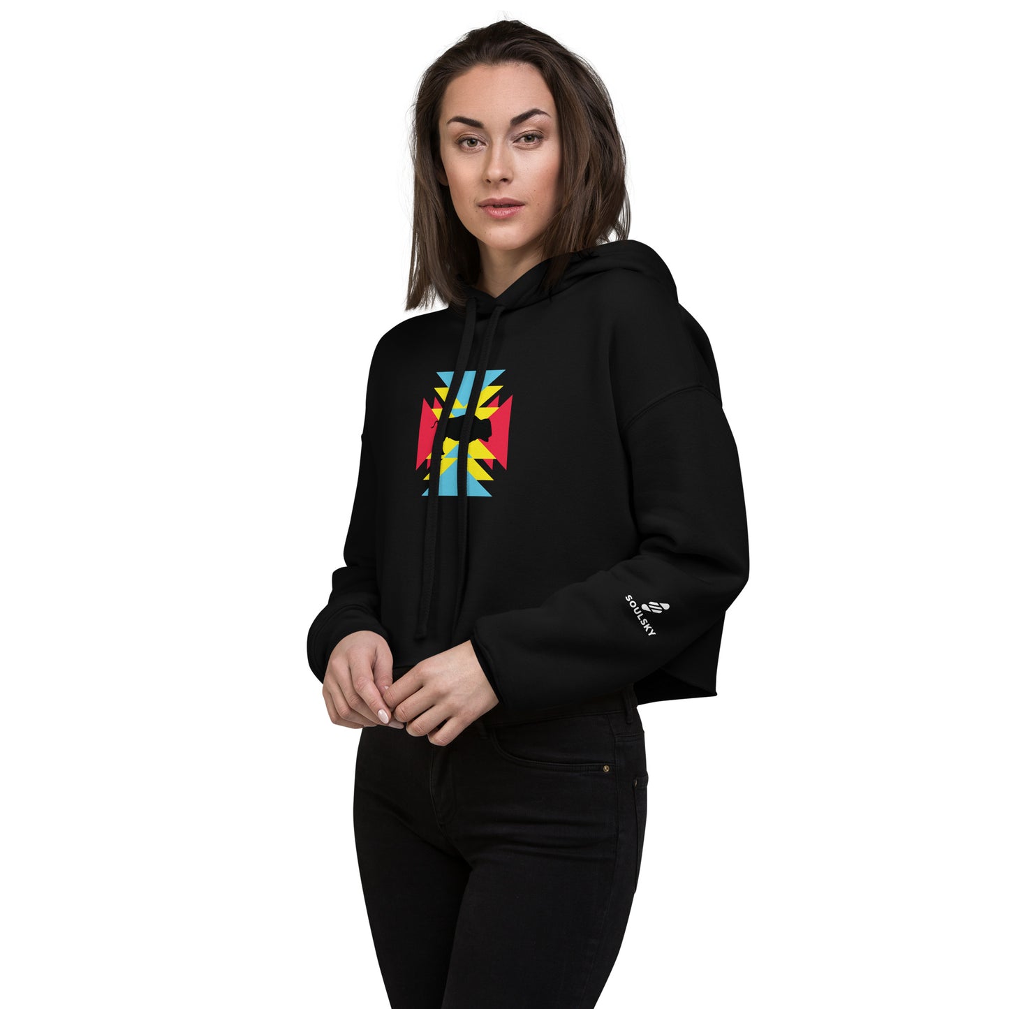 BE BRAVE Cropped Hoodie