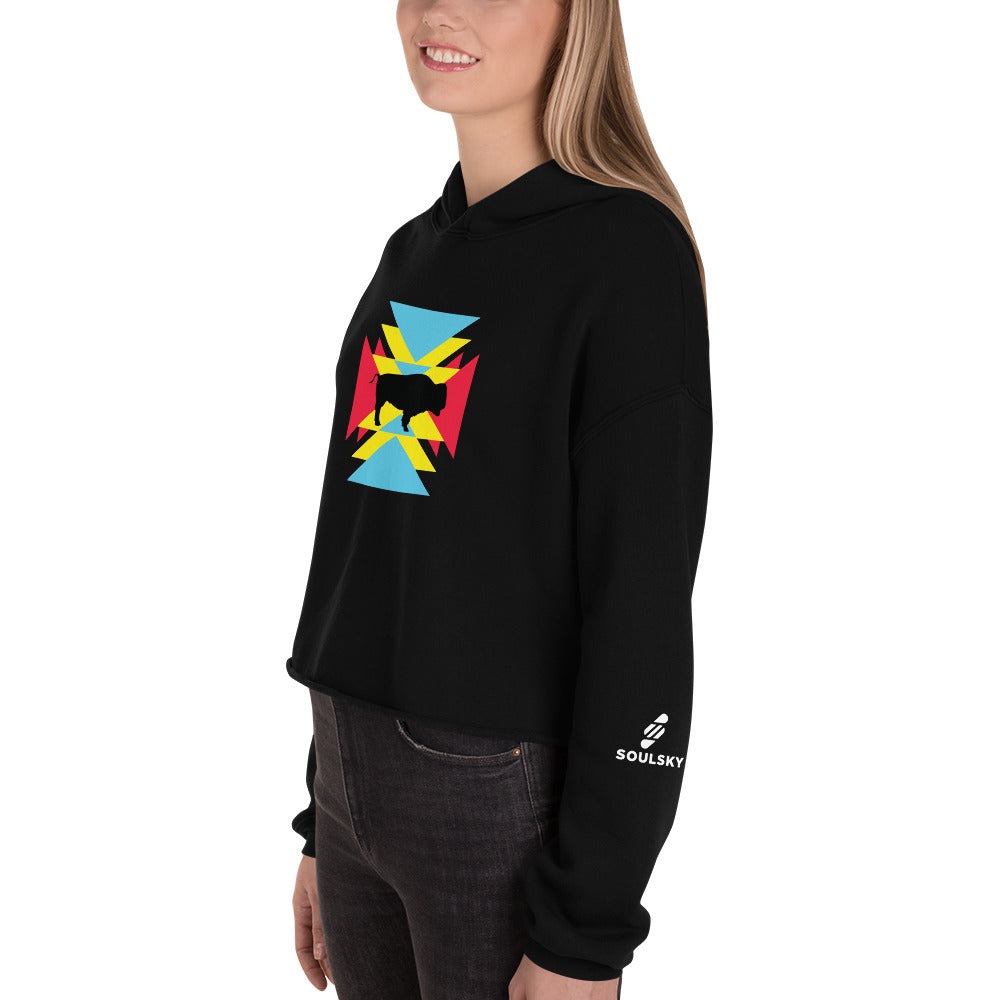 BE BRAVE Cropped Hoodie