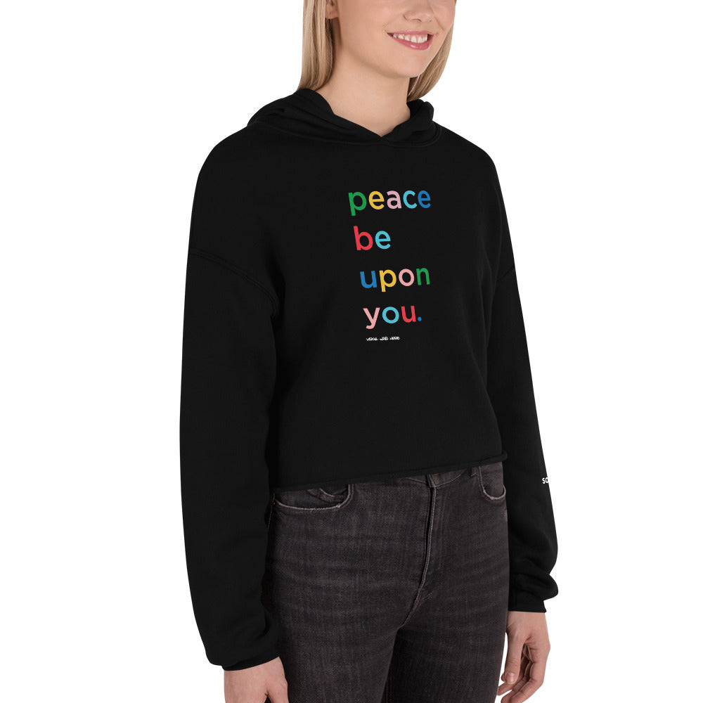 PEACE BE UPON YOU Cropped Hoodie