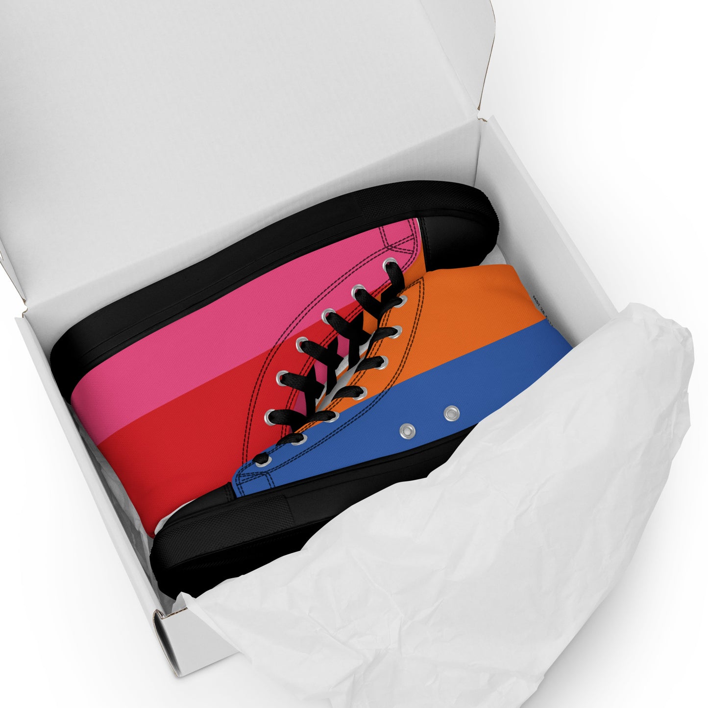 COLORFUL Women's High Top Canvas Shoes (80's Flow)