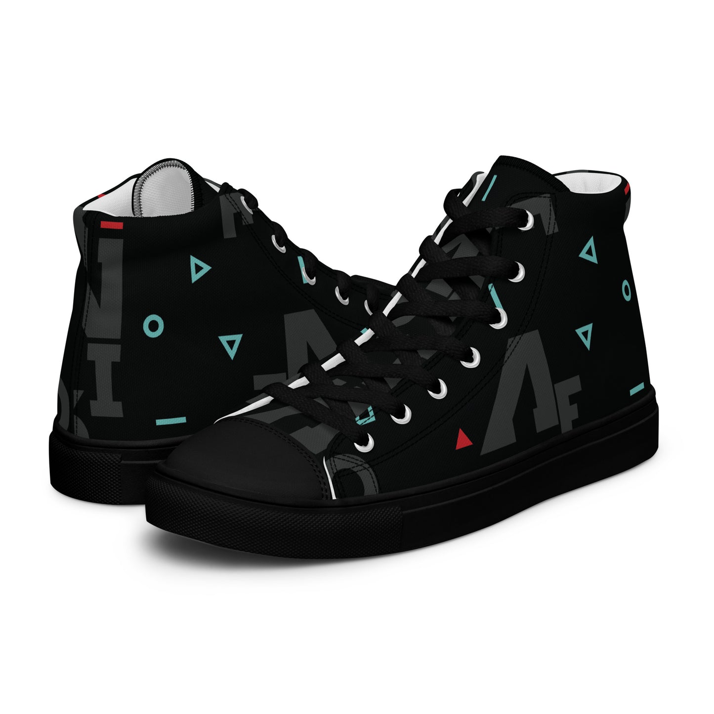 AFRICA IS THE FUTURE Women's High Top Canvas Shoes