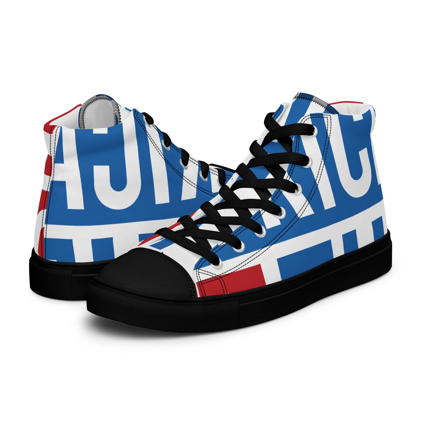 AFRICA ON THE RISE Women's High Top Canvas Shoes