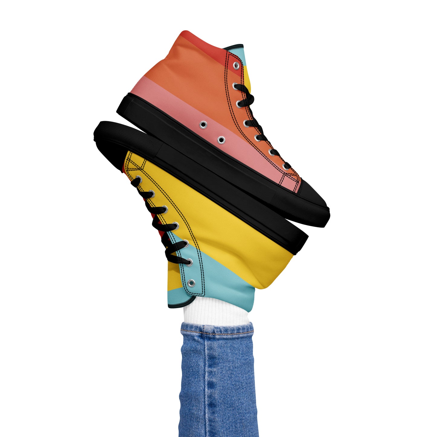 COLORFUL Women’s High Top Canvas Shoes