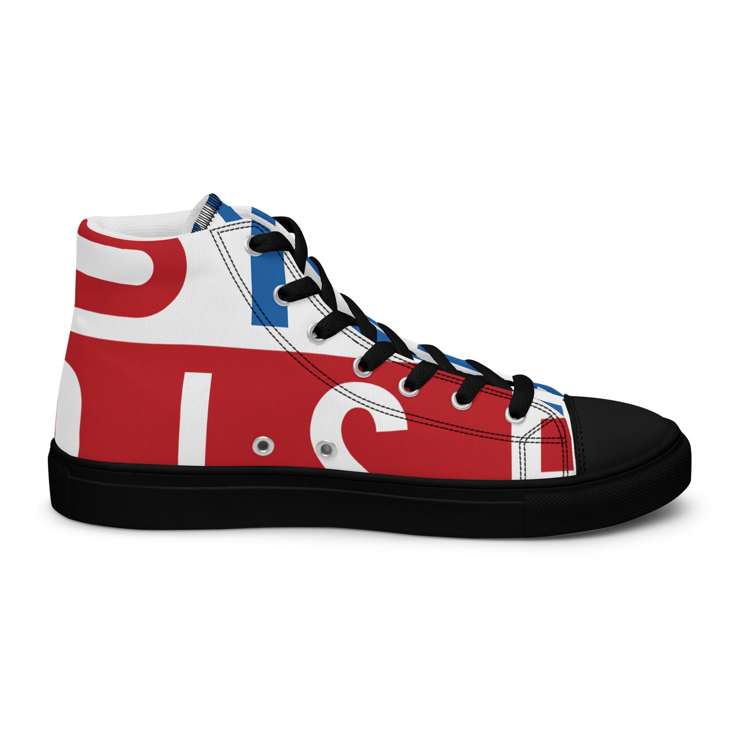 AFRICA ON THE RISE Women's High Top Canvas Shoes