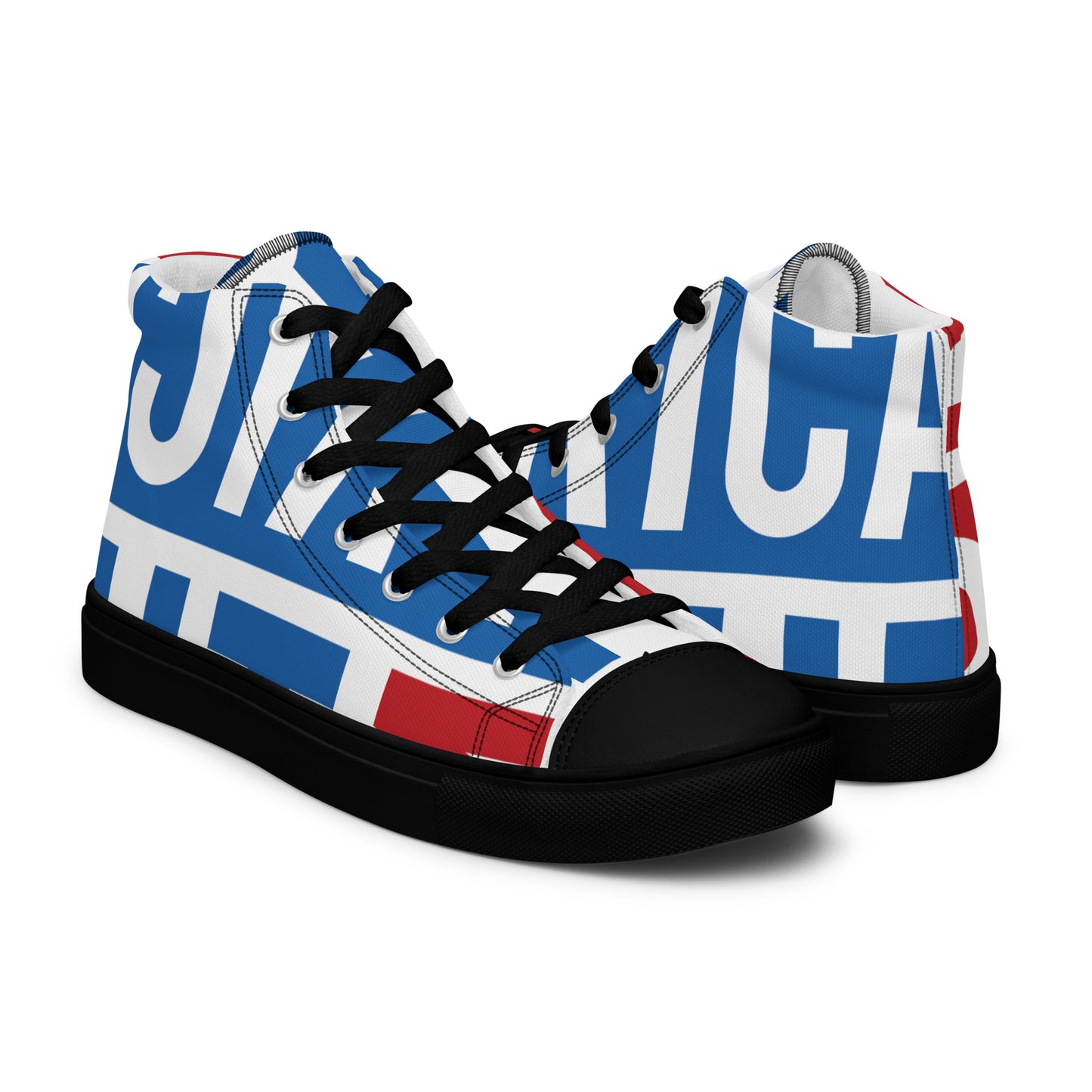 AFRICA ON THE RISE Women's High Top Canvas Shoes