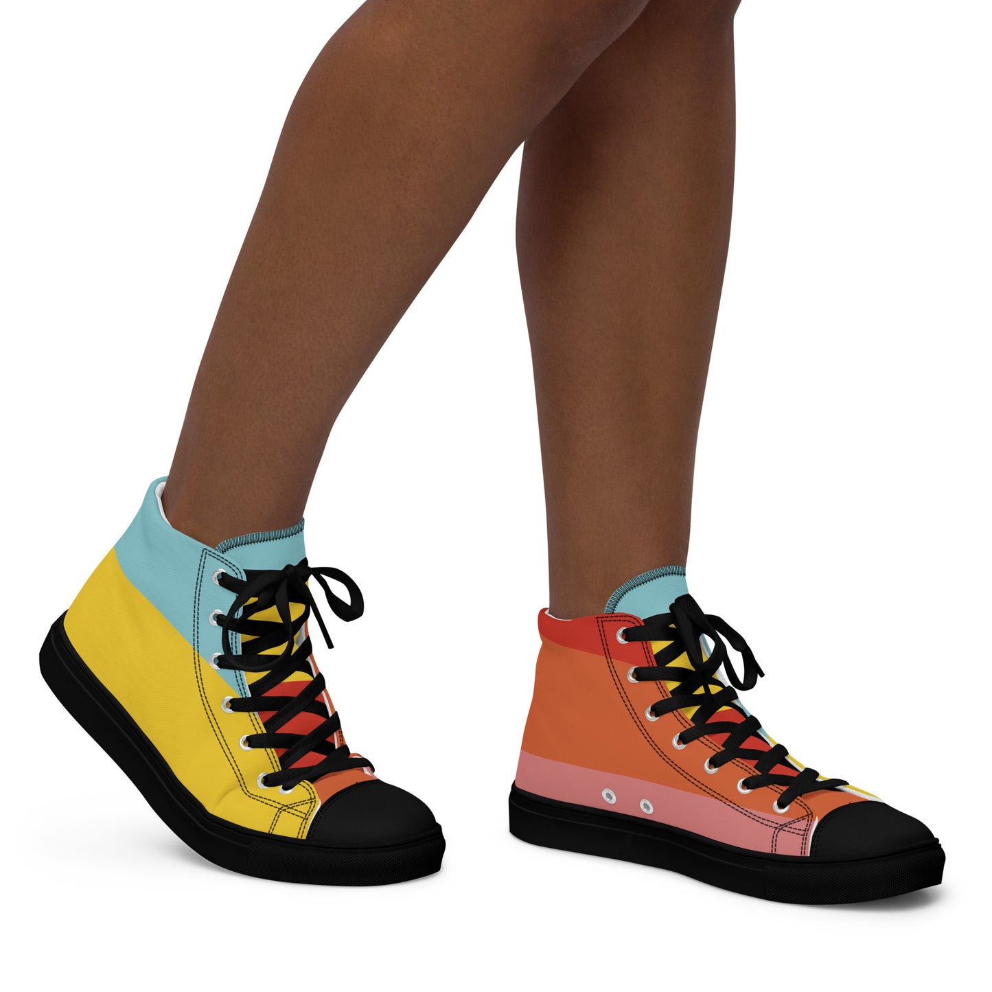 COLORFUL Women’s High Top Canvas Shoes