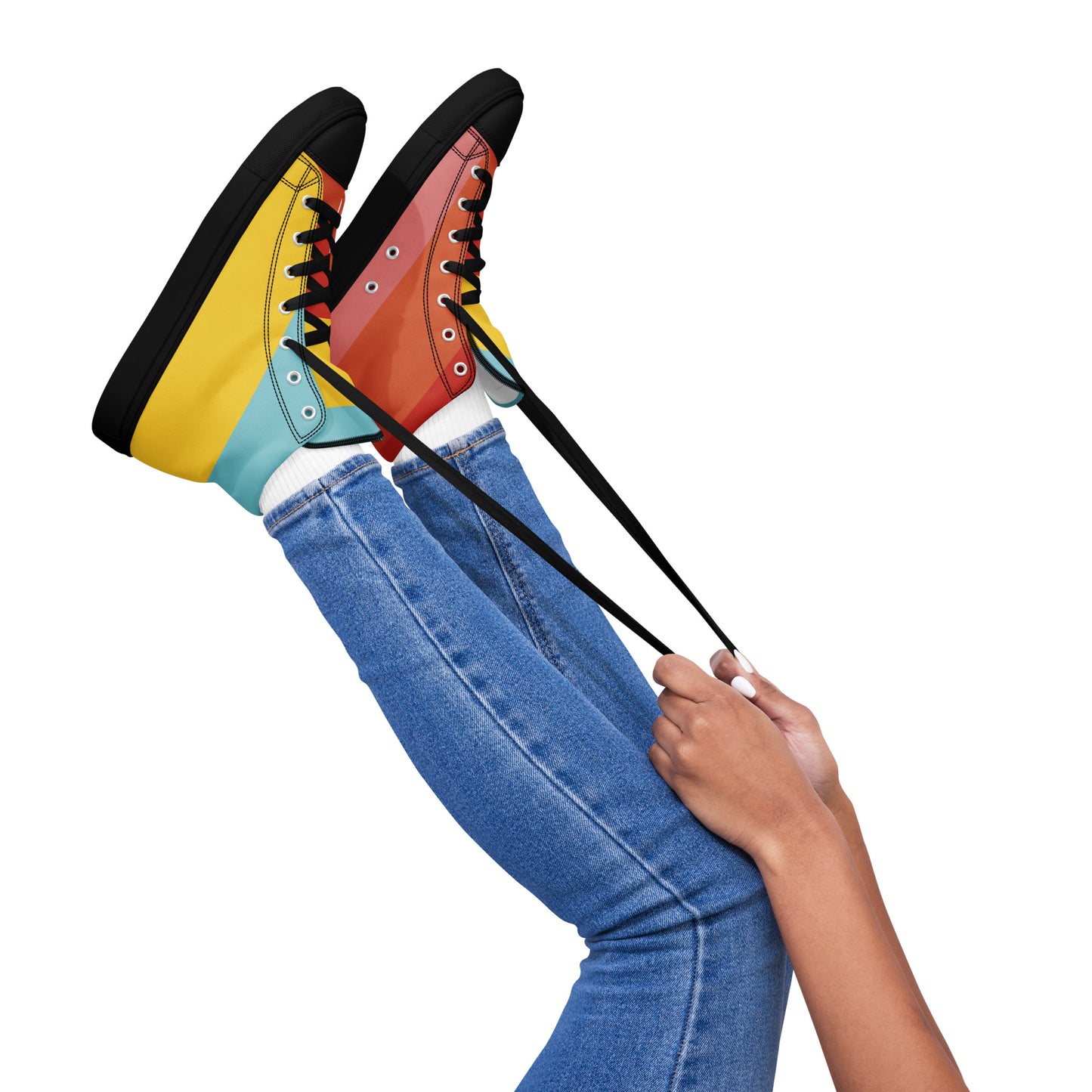 COLORFUL Women’s High Top Canvas Shoes