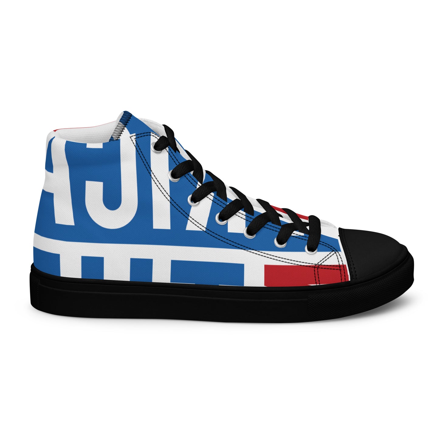 AFRICA ON THE RISE Women's High Top Canvas Shoes