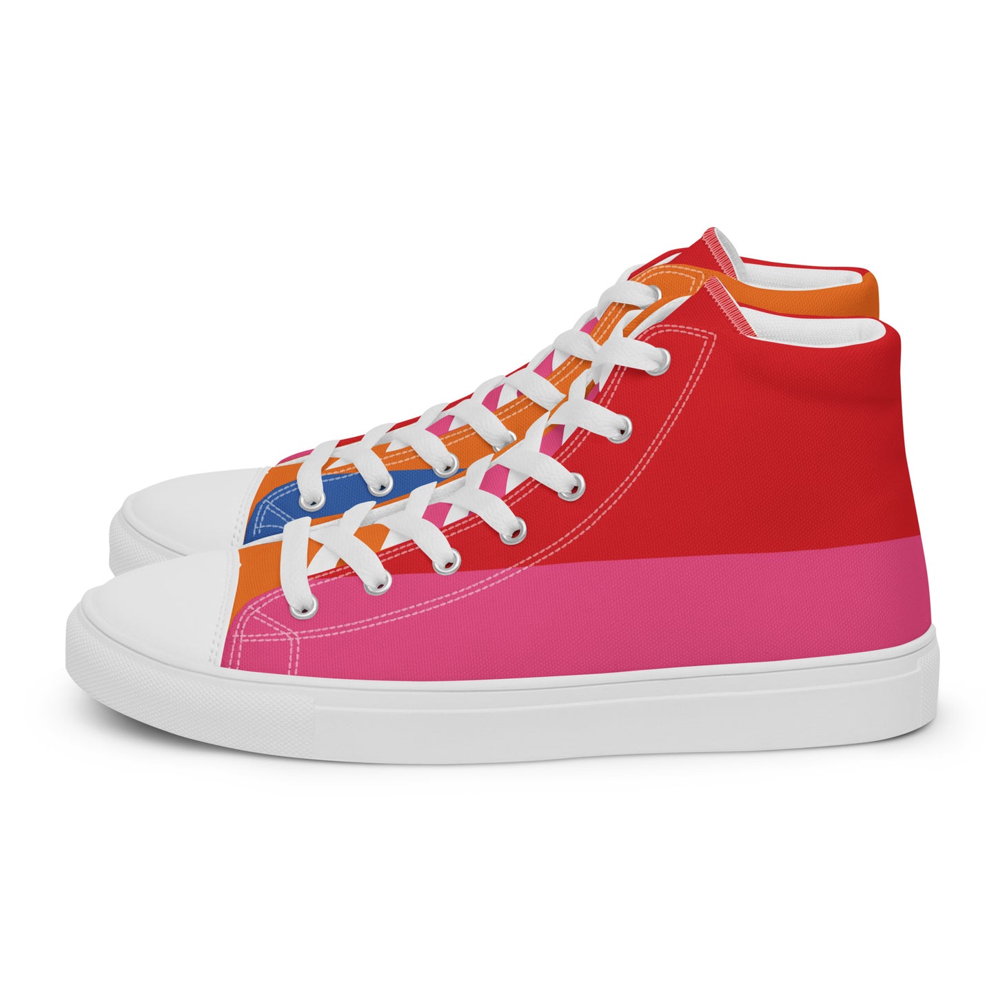 COLORFUL Women's High Top Canvas Shoes (80's Flow)