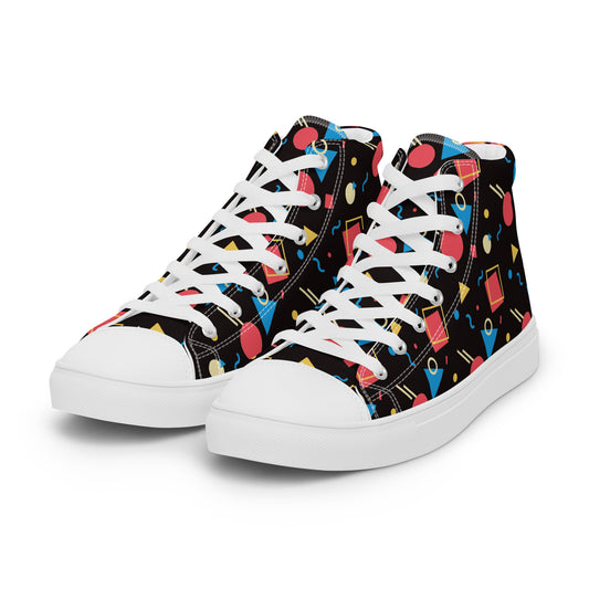 WATERMELON SUMMER Women's High Top Canvas Shoes