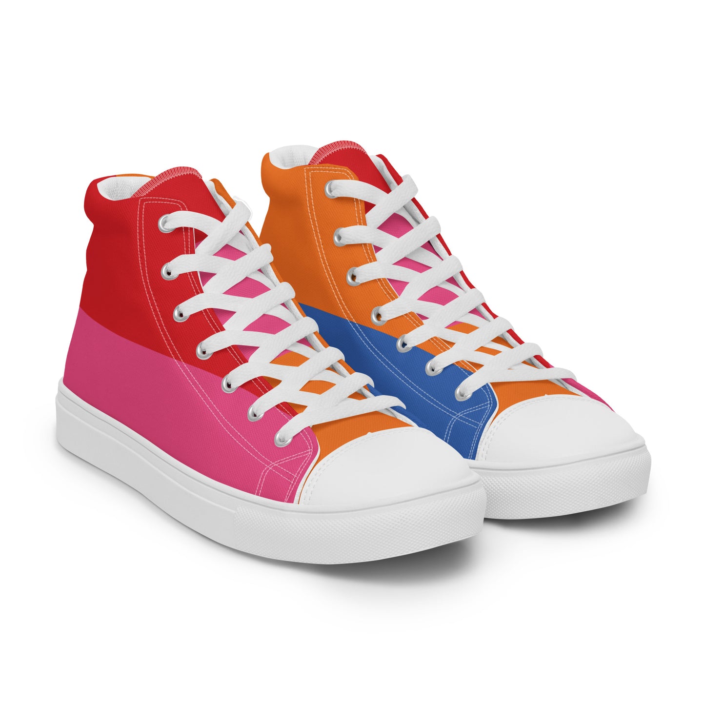 COLORFUL Women's High Top Canvas Shoes (80's Flow)