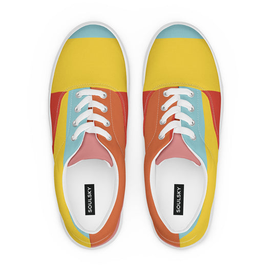 COLORFUL Women’s Lace-Up Canvas Shoes