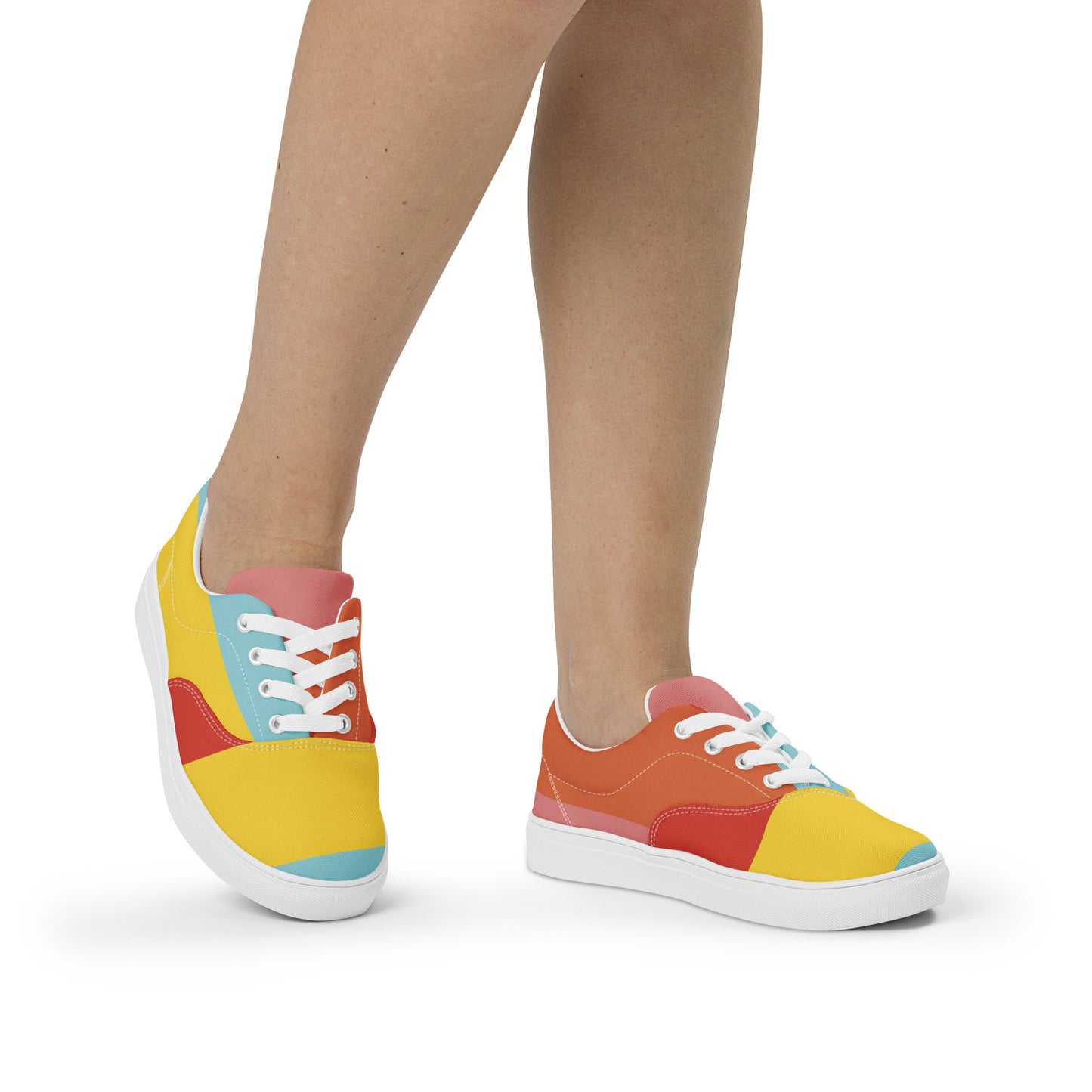 COLORFUL Women’s Lace-Up Canvas Shoes