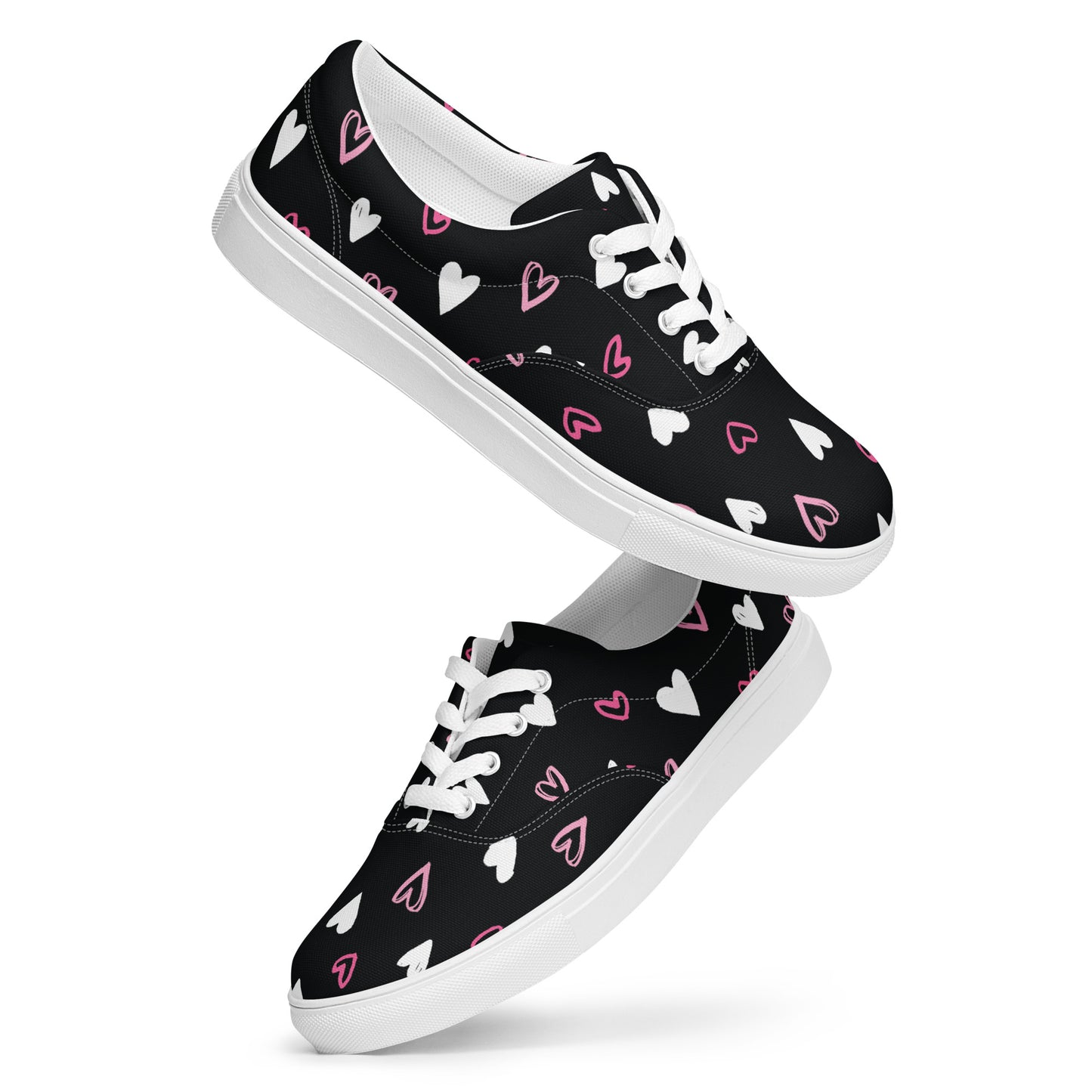 BE MY VALENTINE Women’s Lace-Up Canvas Shoes