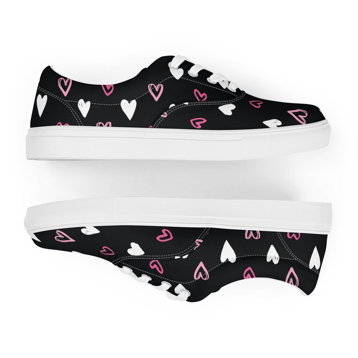 BE MY VALENTINE Women’s Lace-Up Canvas Shoes