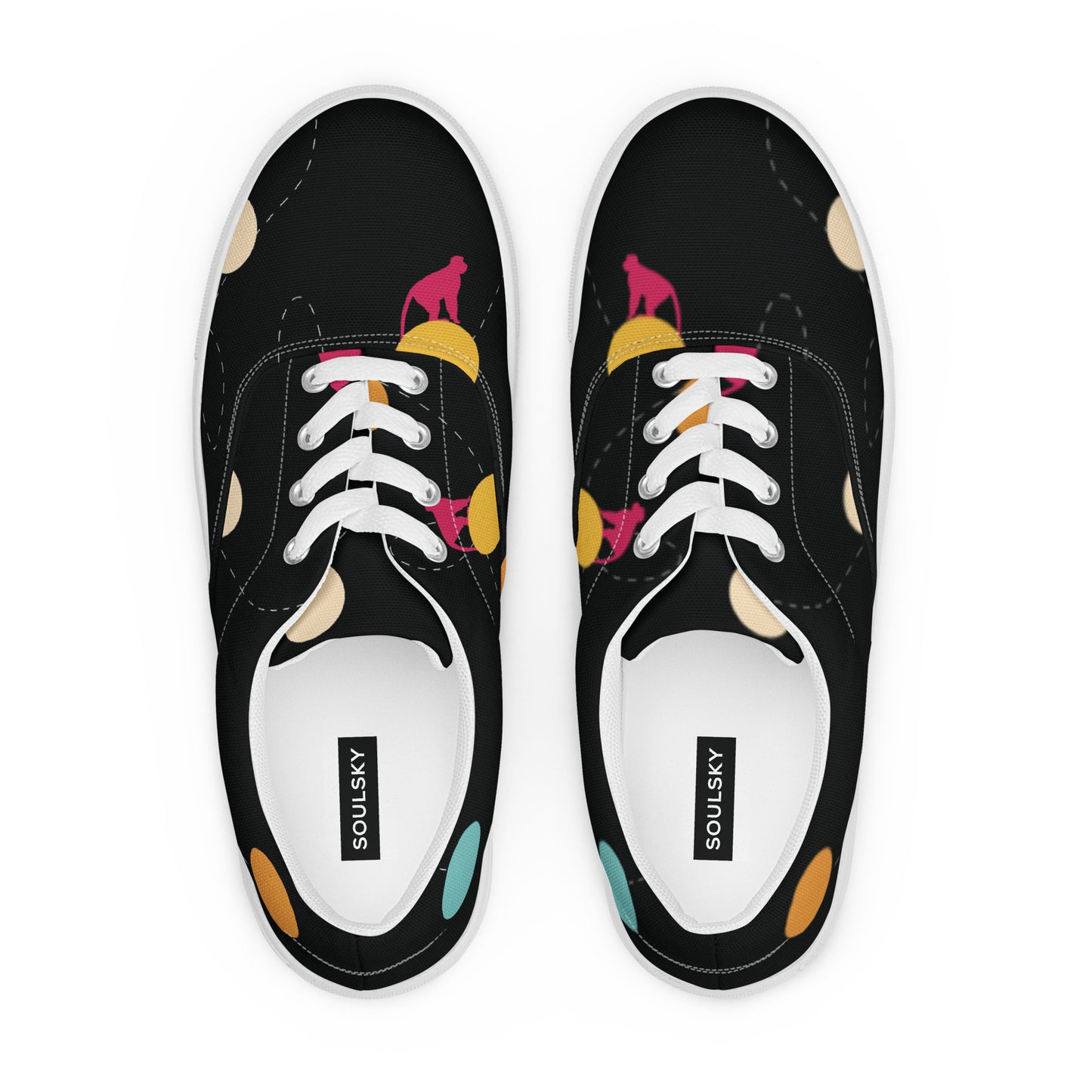 NEVER GIVE UP Women’s Lace-Up Canvas Shoes