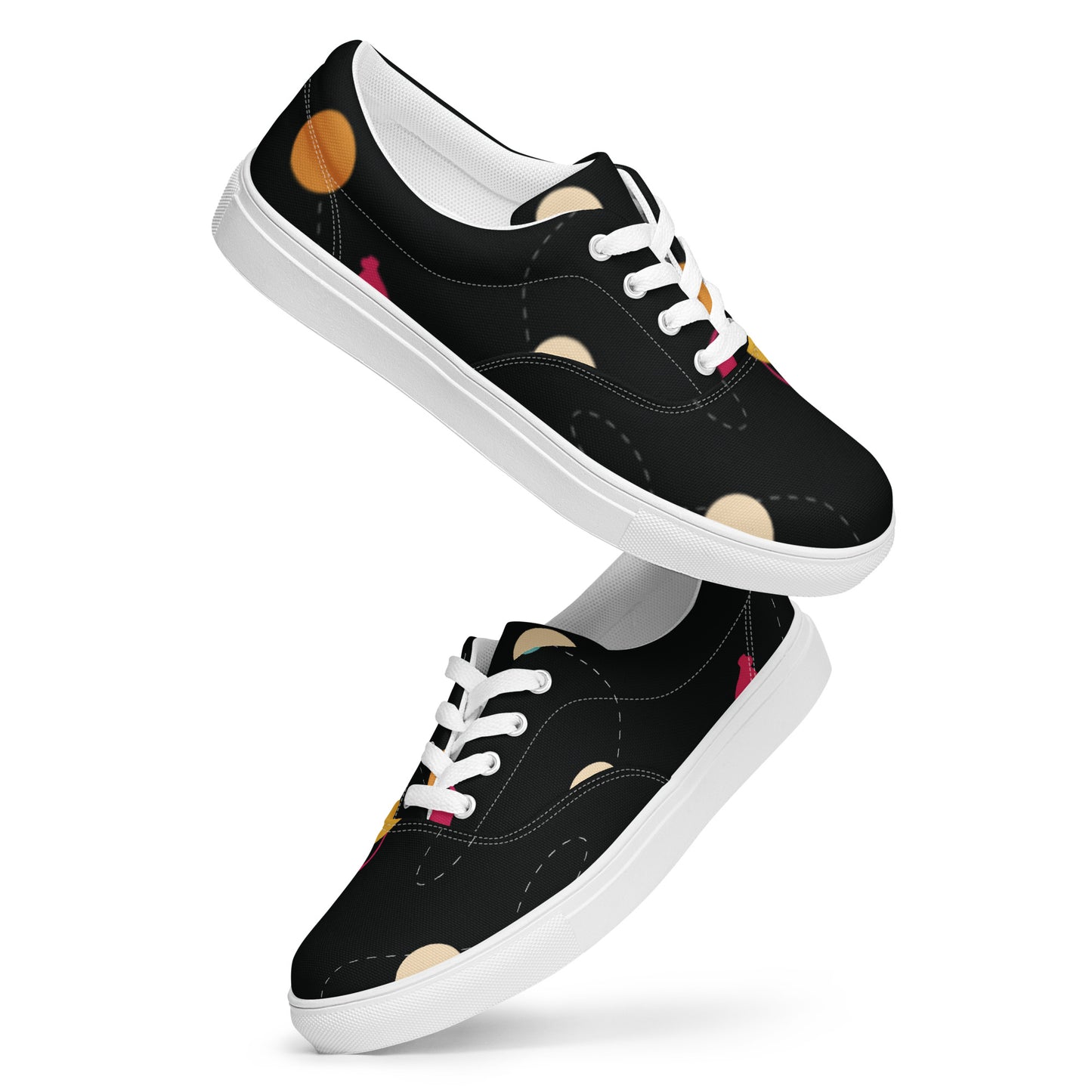 NEVER GIVE UP Women’s Lace-Up Canvas Shoes