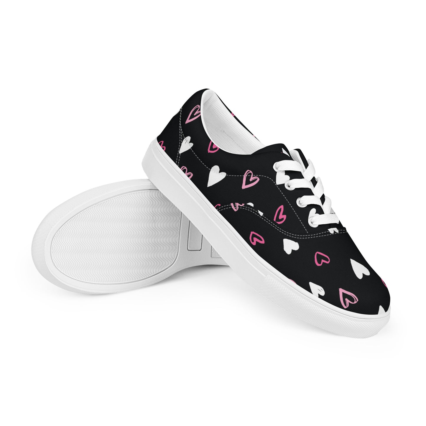 BE MY VALENTINE Women’s Lace-Up Canvas Shoes