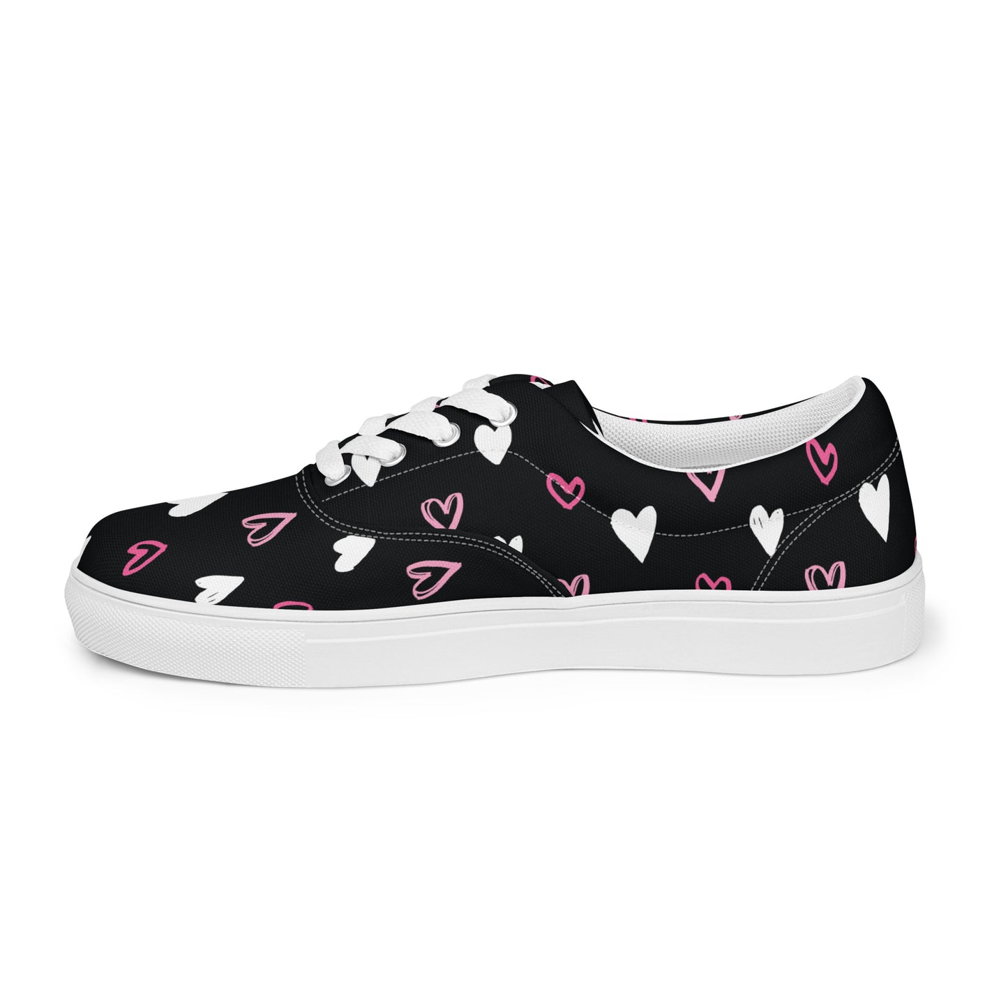 BE MY VALENTINE Women’s Lace-Up Canvas Shoes