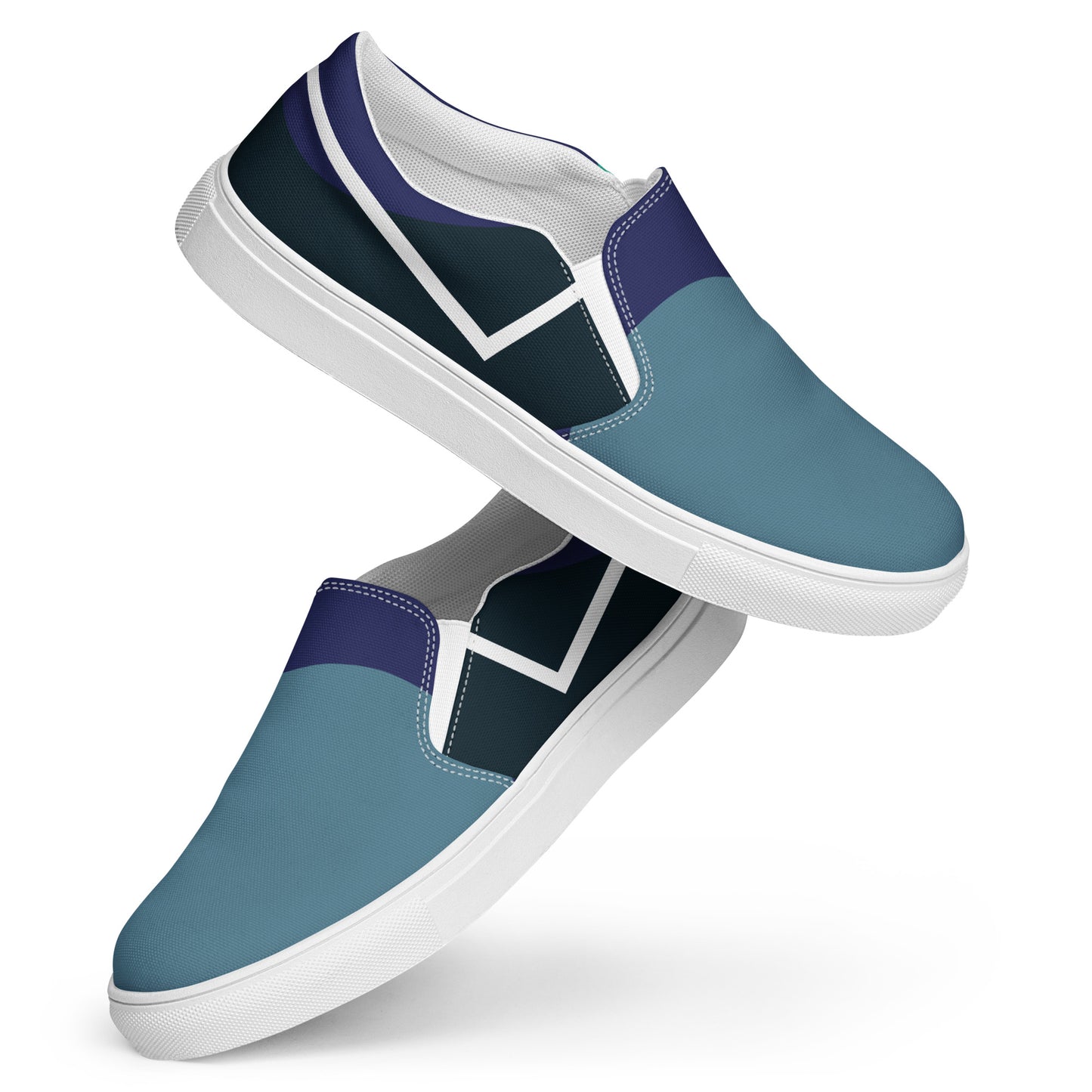 ARTIST Women’s Slip-On Canvas Shoes (Blue Shades)