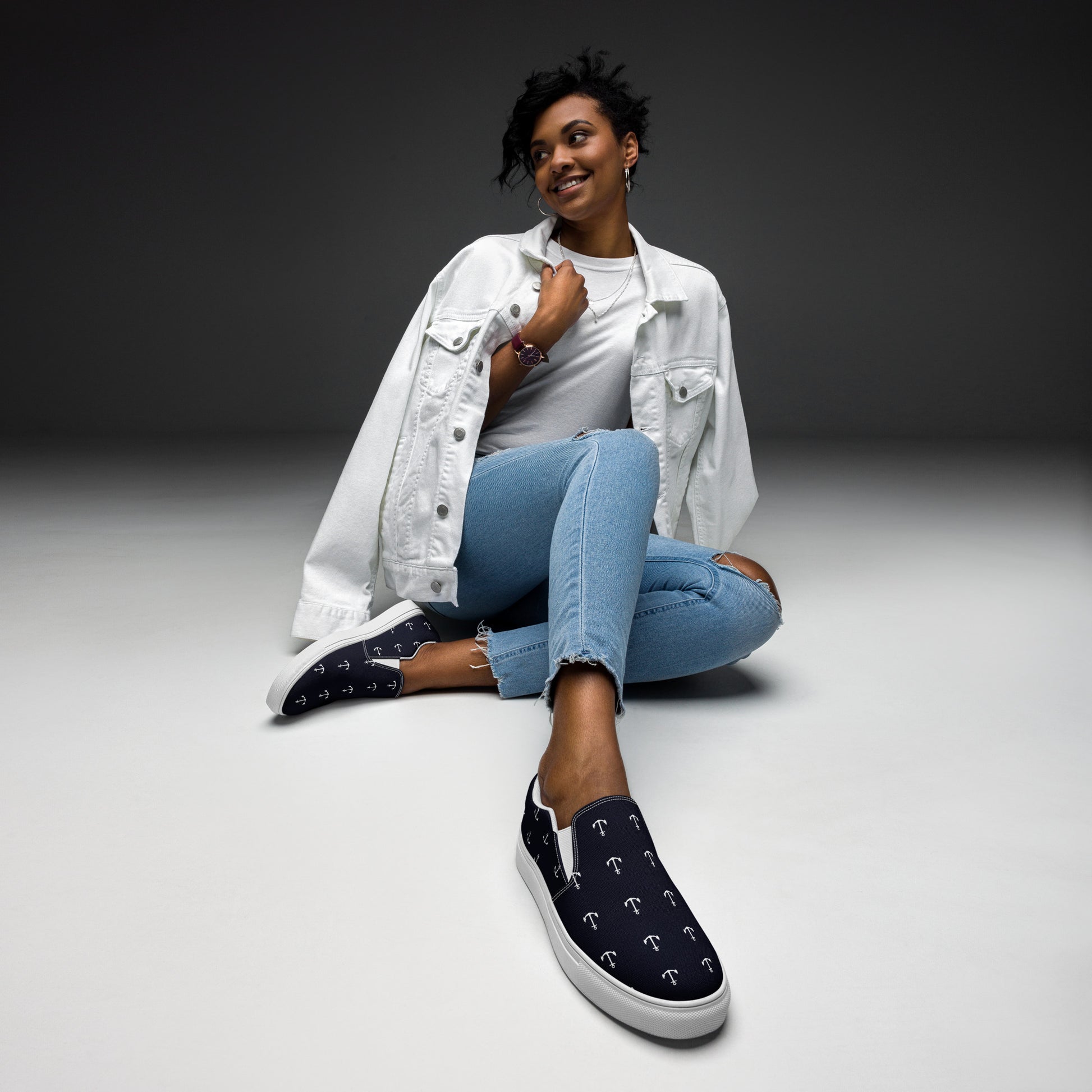 NAUTICAL Women’s Slip-On Canvas Shoes - SOULSKY 